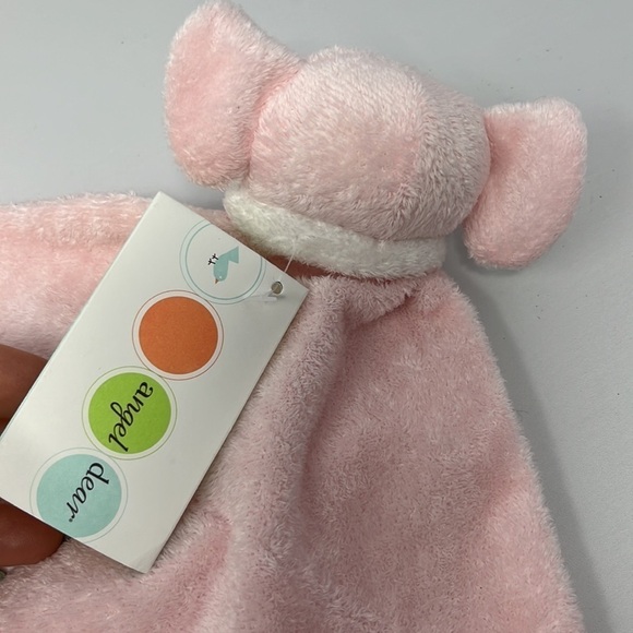 Angel Dear Baby Lovey Security Blanket Elephant NWT Pink plush - Picture 5 of 10